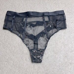 Victoria's Secret High Waist Foil Thong Panty Size Small